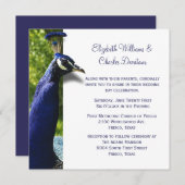 Invitation à un mariage personnalisé avec un paque (Devant / Derrière)