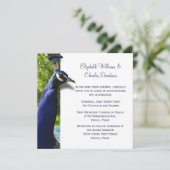 Invitation à un mariage personnalisé avec un paque (Debout devant)