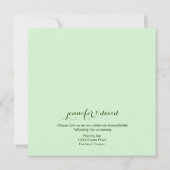 Invitation à un mariage personnalisé pour les tuli (Dos)