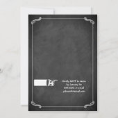 Invitation à un mariage Poster vintage - Halloween (Dos)