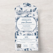 Invitation à un mariage pour la Marine de la Toile (À l'intérieur)