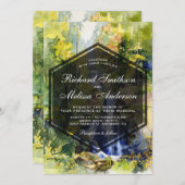 Invitation à un mariage pour peindre les cascades (Devant / Derrière)