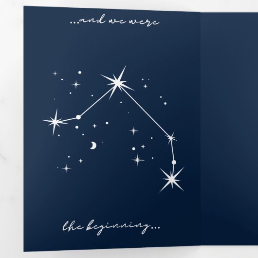 Invitation à un mariage romantique BookTok - Aries (Intérieur en premier)