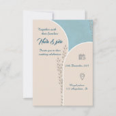 Invitation à un mariage simple et chic (Devant)