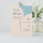 Invitation à un mariage simple et chic (Debout devant)