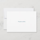 Invitation à un mariage simple et chic (Dos)