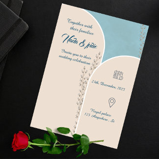 Invitation à un mariage simple et chic