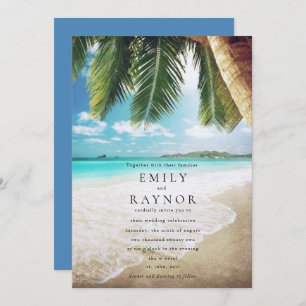 Invitation à un mariage sur la plage de Tropical I