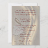 Invitation à un mariage sur la plage rouge de Seas (Dos)