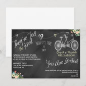 Invitation à un mariage sur le tableau de bord des (Devant / Derrière)