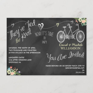 Invitation à un mariage sur le tableau de bord des