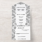 Invitation à un mariage tout-en-un (Intérieur)