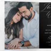 Invitation à un mariage tout-en-un de la calligrap (Intérieur en premier)