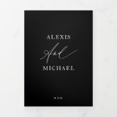 Invitation à un mariage tout-en-un de la calligrap (Page de couverture)