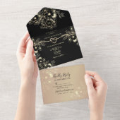 Invitation à un mariage tout-en-un pour la florale (Déchirure)