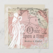 Invitation à un mariage unique avec des harengs ro (Devant / Derrière)