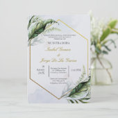 Invitation à un mariage verdoyant (Debout devant)