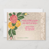 Invitation à un mariage vintage (Dos)