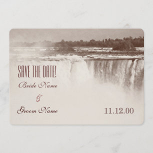 Invitation à un mariage vintage à Niagara Falls