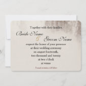 Invitation à un mariage vintage à Niagara Falls (Dos)