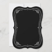 Invitation à un mariage vintage Chalkboard (Dos)