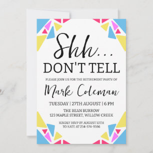 invitation à un parti de retraite surprise