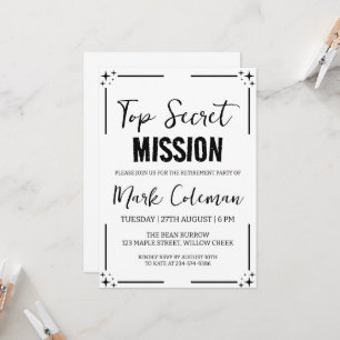 invitation à un parti de retraite surprise