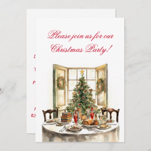 INVITATION À UN PARTI NOËL (Devant / Derrière)