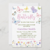 Invitation à un petit Baby shower papillon (Devant)