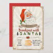 Invitation à un petit déjeuner avec le père Noël (Devant / Derrière)