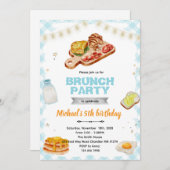 Invitation à un petit-déjeuner brunch pour un anni (Devant / Derrière)