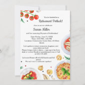 Invitation à un potluck pour une fête de retraite (Devant)