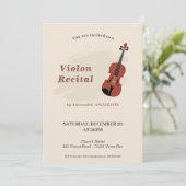 Invitation à un récital de musique de violon (Debout devant)