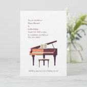 Invitation à un récital élégant de piano à queue (Debout devant)