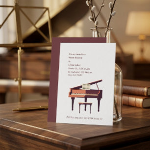 Invitation à un récital élégant de piano à queue