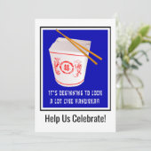 Invitation à un repas chinois à emporter pour Hanu (Debout devant)