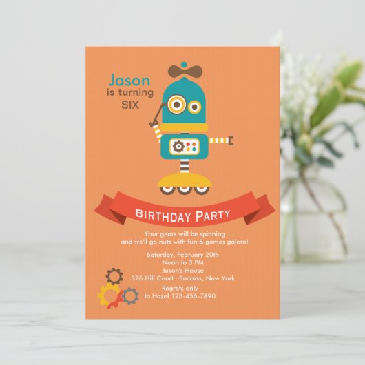 Invitation à un robot (Debout devant)