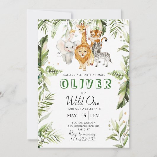 Invitation à un safari (Devant)