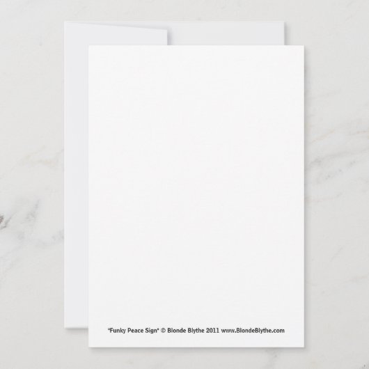 Invitation à un signal de paix funky (Dos)