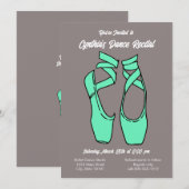 Invitation à un spectacle de danse ballet vert min (Devant / Derrière)
