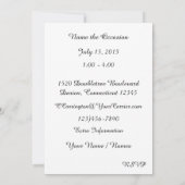 Invitation à un tabouret de bar rétro (Dos)