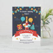 Invitation à un toast d'anniversaire (Debout devant)