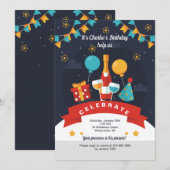 Invitation à un toast d'anniversaire (Devant / Derrière)