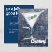 Invitation à un toast de fête (Devant / Derrière)