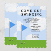 Invitation à un tournoi de golf (Devant / Derrière)