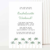 Invitation à un week-end de célibataire à la plage