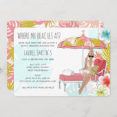 Invitation à un week-end de détente sur la plage p (Devant / Derrière)