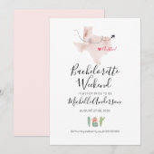Invitation à un week-end de fête de fiançailles à (Devant / Derrière)