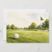 Invitation à un week-end de golf (Dos)