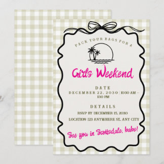 Invitation à un week-end entre filles - Enterremen